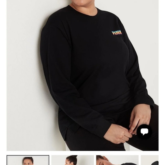 🌴 new Victoria's Secret PINK bling campus tee - Picture 3 of 7